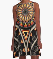 Fire Keeper (Black) A-Line Dress