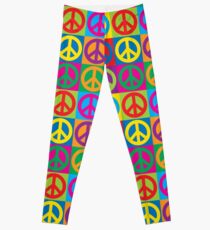 Legging Pop Art Peace Symbols