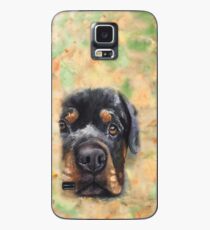 Rottweiler Aquarellkunst von George Dyachenko Hülle & Klebefolie für Samsung Galaxy