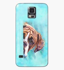 Boxer-Aquarellkunst von George Dyachenko Hülle & Klebefolie für Samsung Galaxy