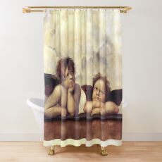 RENAISSANCE ANGELS Winged Cherubs Shower Curtain