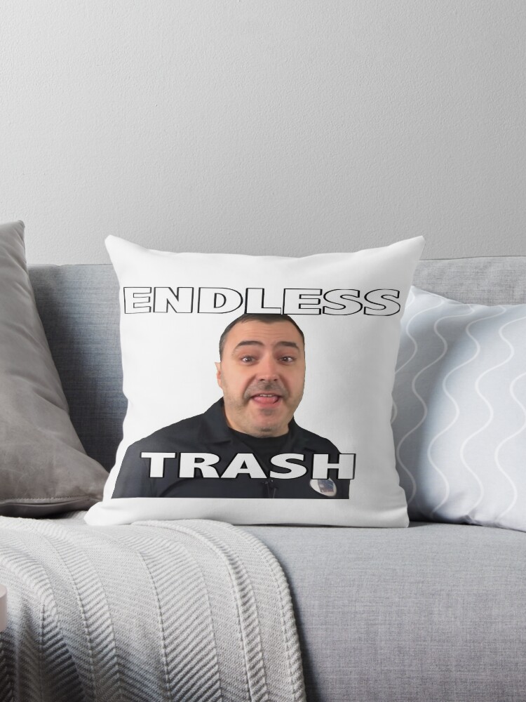 Endless Trash Red Letter Media Mike Stoklasa Throw Pillow By Anthambling