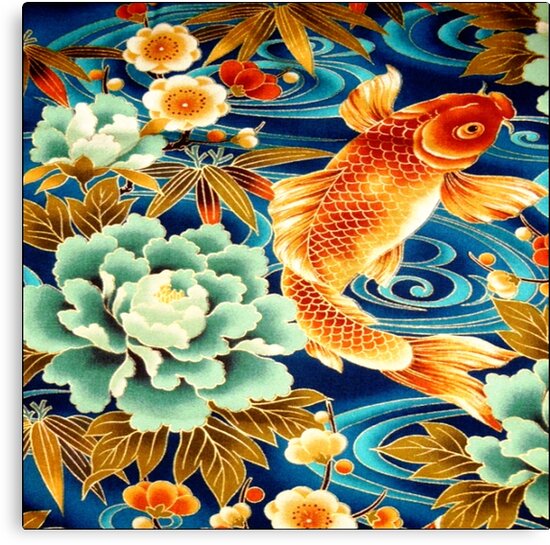 "Japanese Koi " Canvas Print by HyperCore Redbubble