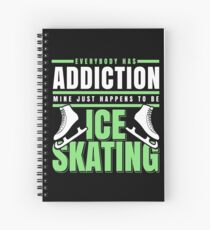 Ice skating Spiral Notebook