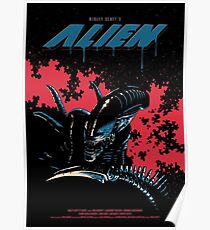 Alien Retro Poster Poster