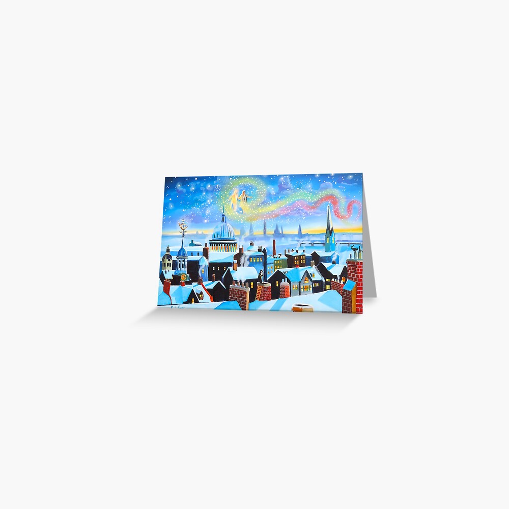 Scrooge a Christmas Carol ghost of Christmas past Greeting Card
