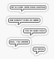 MEAN GIRLS SPEECH BUBBLES Sticker