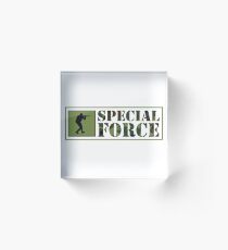 Special Forces Special Forces Elite Military Soldier Bundeswehr Camouflage Gift Acrylic Block