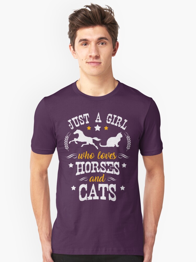 Horse Lover Just A Girl Who Loves Horses Dogs Unisex Sweatshirt tee