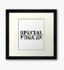 Special Forces Special Forces Elite Military Soldier Bundeswehr Camouflage Gift Framed Print