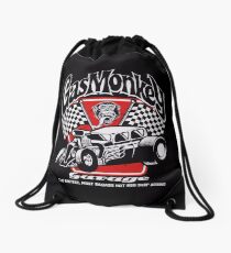 Hot Rod Monkey Drawstring Bag