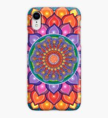 Lotus Rainbow Mandala iPhone XR Case