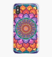 Lotus Rainbow Mandala iPhone Case