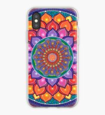 Lotus Rainbow Mandala iPhone Case