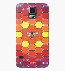 Bee Sacred Geometry Hülle & Klebefolie für Samsung Galaxy