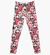 Too Many Birds! - Pink Parrot Posse! Leggings
