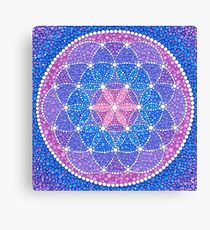 Starry Flower of Life Canvas Print