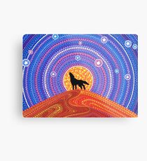 Night of the Wandering Wolf Metal Print