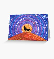 Night of the Wandering Wolf Greeting Card