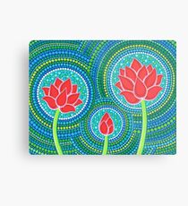 Lotus Family of Three Metal Print