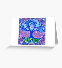 Moon-Tree Mandala Greeting Card