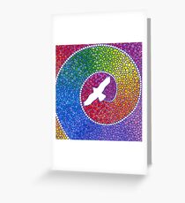 Healing magic from the flight of the Eagle Greeting Card