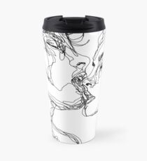 Taza de viaje besar con más frecuencia (B & W)