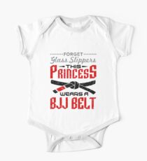 Jiu Jitsu Girl Gifts - Vergessen Sie Glas Hausschuhe BJJ Gürtel Kurzärmeliger Einteiler