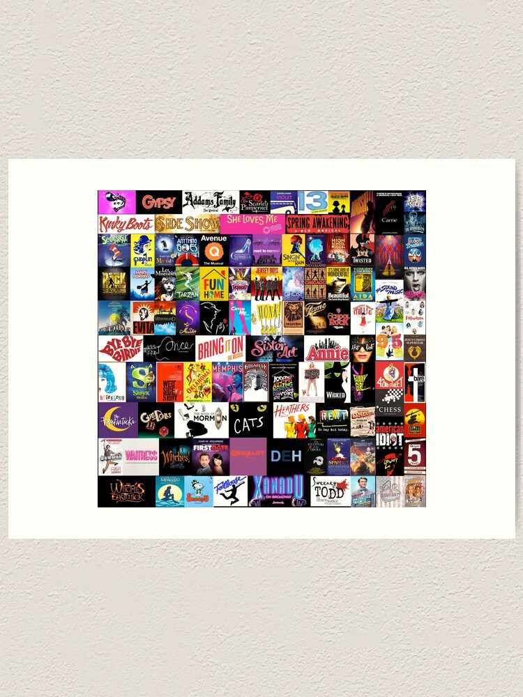 Alternate view of MUSICALS! (Duvet, Clothing, Book, Pillow, Sticker, Case, Mug etc) Art Print