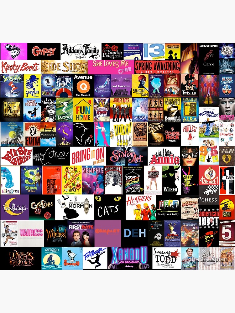 MUSICALS! (Duvet, Clothing, Book, Pillow, Sticker, Case, Mug etc) by thatthespian