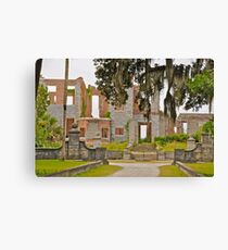 Carnegie Mansion in Ruins on Cumberland Island Canvas Print