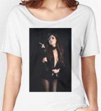 High Fashion Girl Fine Art Print Women's Relaxed Fit T-Shirt