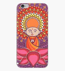 Jizo Meditating upon a Ruby Lotus iPhone Case