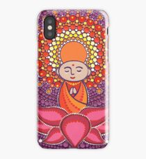 Jizo Meditating upon a Ruby Lotus iPhone Case/Skin