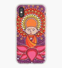 Jizo Meditating upon a Ruby Lotus iPhone Case