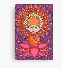 Jizo Meditating upon a Ruby Lotus Canvas Print