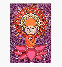 Jizo Meditating upon a Ruby Lotus Photographic Print