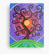 Spiralling Tree of Life Metal Print