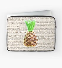 Psych Burton Guster Nicknames - Television Show Pineapple Room Decorative TV Pop Culture Humor Lime Neon Brown Laptop Sleeve