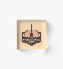 The Brown Stone Spire Acrylic Block