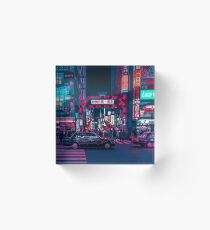 Cyberpunk Tokyo Street Acrylblock