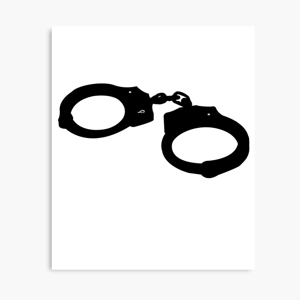 "handcuffs" Canvas Print by PMTShirts Redbubble