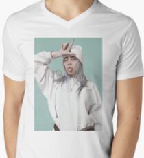 Billie Eilish T-Shirt mit V-Ausschnitt für Männer