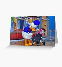 Rosalie meets Donald Duck Greeting Card