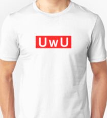 UwU Happy anime face tee t-shirt Slim Fit T-Shirt