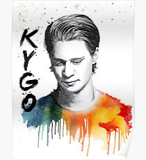Kygo colorful portrait (fan-made) Poster
