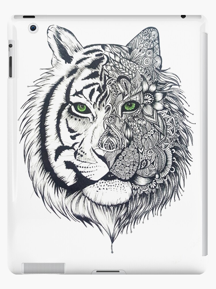Download Tiger Mandala Drawing