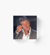 Simon Cowell Acrylic Block