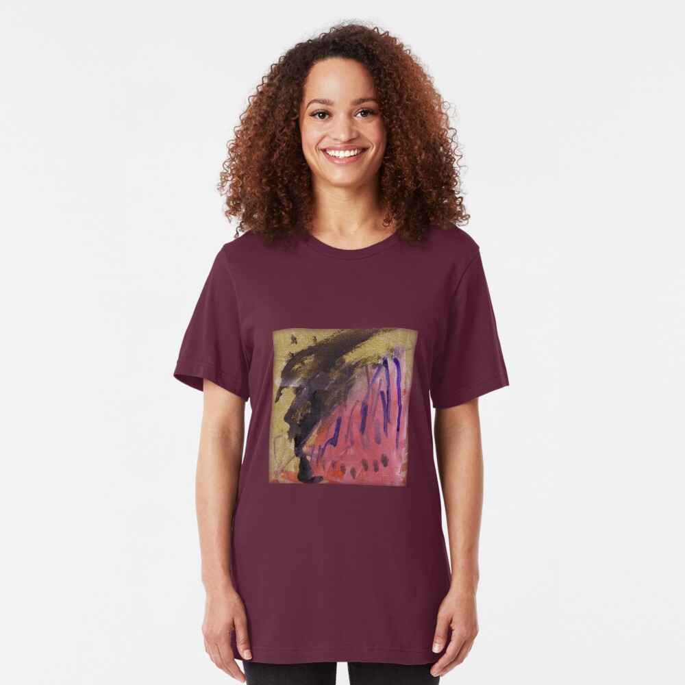 Monster wearing pink Slim Fit T-Shirt