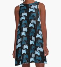 PS3 Gaming blue A-Line Dress
